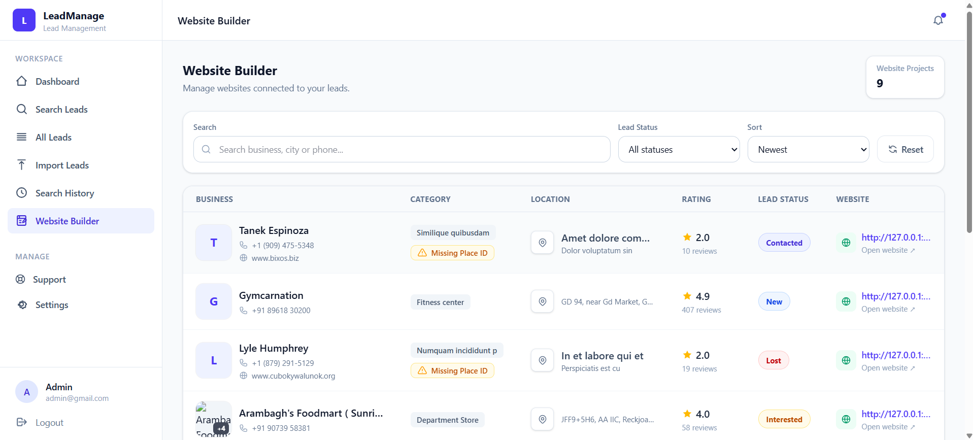 Website Builder